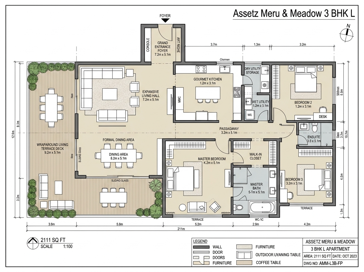 Assetz Meru and Meadow Rendering 5